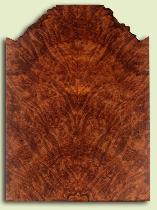 Curly Redwood Solid Body Guitar Drop Top Set, Birds Eye and Ribbon Figure