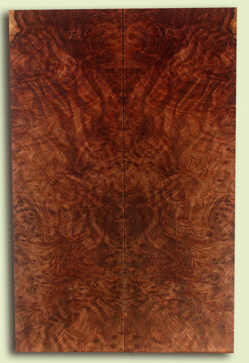 Curly Redwood Solid Body Guitar Drop Top Set, Birds Eye and Ribbon Figure