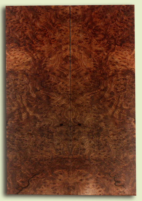 Curly Redwood Solid Body Guitar Drop Top Set, Birds Eye and Ribbon Figure