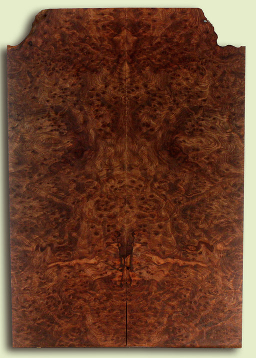 Curly Redwood Solid Body Guitar Drop Top Set, Birds Eye and Ribbon Figure