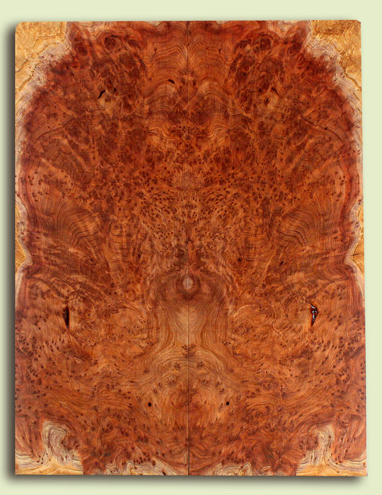 Curly Redwood Solid Body Guitar Drop Top Set, Birds Eye and Ribbon Figure