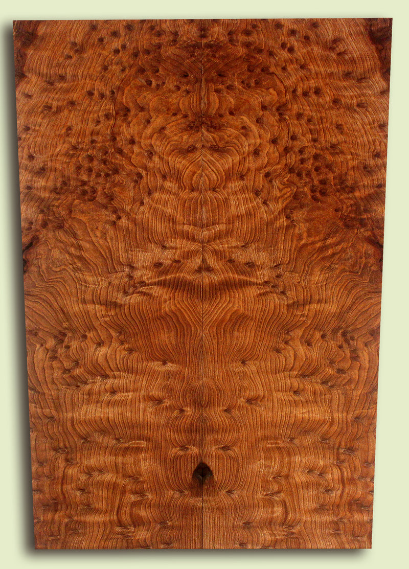 Curly Redwood Solid Body Guitar Drop Top Set, Birds Eye and Ribbon Figure
