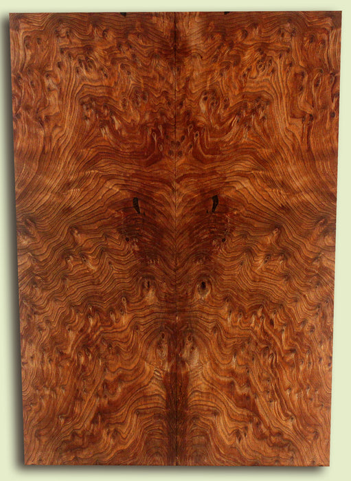 Curly Redwood Solid Body Guitar Drop Top Set, Birds Eye and Ribbon Figure