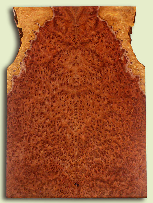 Curly Redwood Solid Body Guitar Drop Top Set, Birds Eye and Ribbon Figure