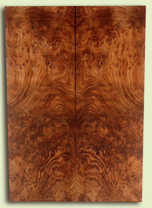 Curly Redwood Solid Body Guitar Drop Top Set, Birds Eye and Ribbon Figure