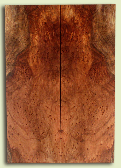 Curly Redwood Solid Body Guitar Drop Top Set, Birds Eye and Ribbon Figure