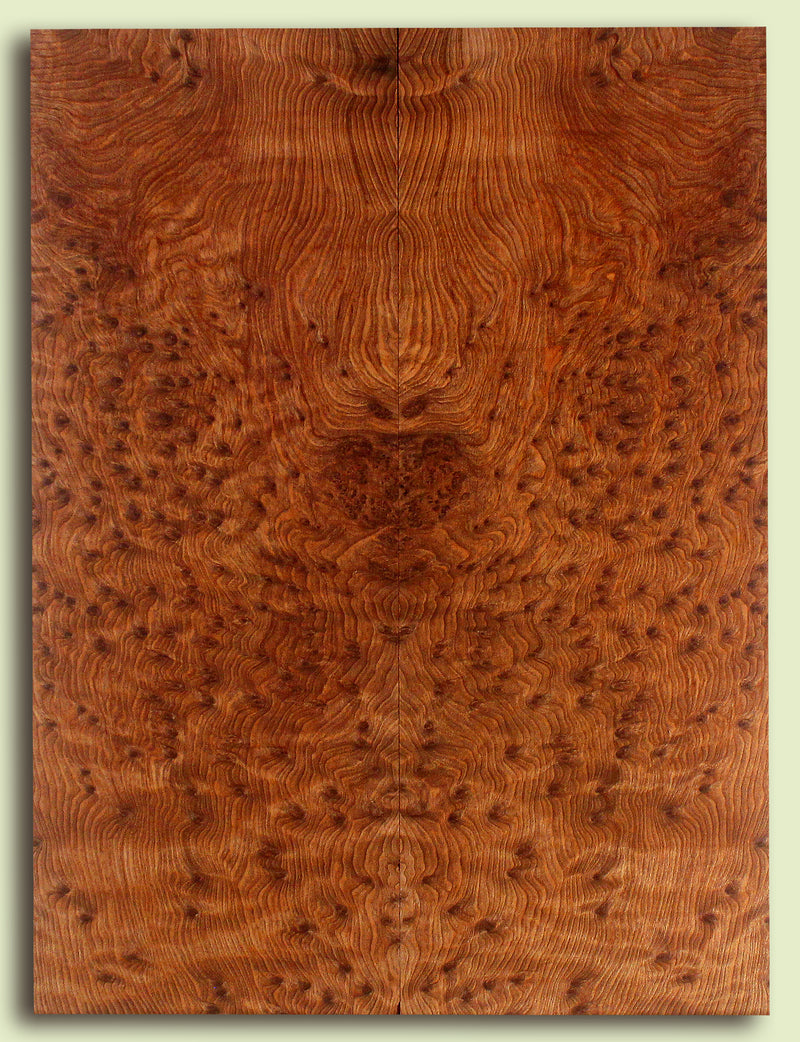 Curly Redwood Solid Body Guitar Drop Top Set, Birds Eye and Ribbon Figure