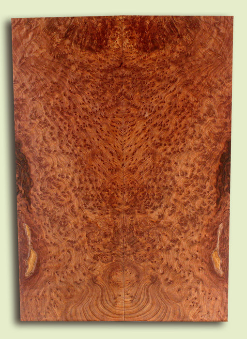 Curly Redwood Solid Body Guitar Drop Top Set, Birds Eye and Ribbon Figure