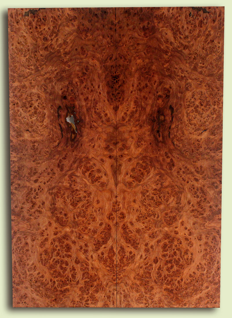 Curly Redwood Solid Body Guitar Drop Top Set, Birds Eye and Ribbon Figure