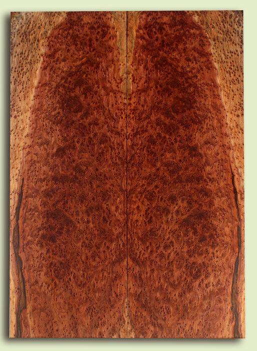 Curly Redwood Solid Body Guitar Drop Top Set, Birds Eye and Ribbon Figure