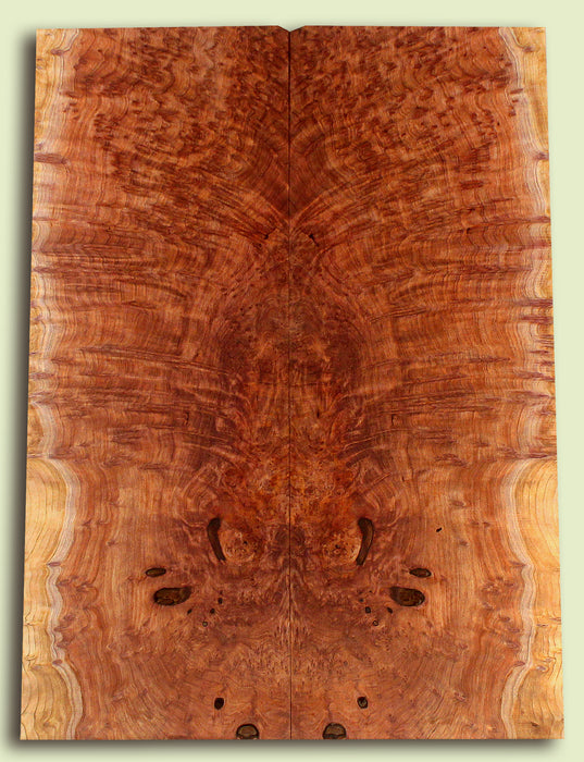 Curly Redwood Solid Body Guitar Drop Top Set, Birds Eye and Ribbon Figure