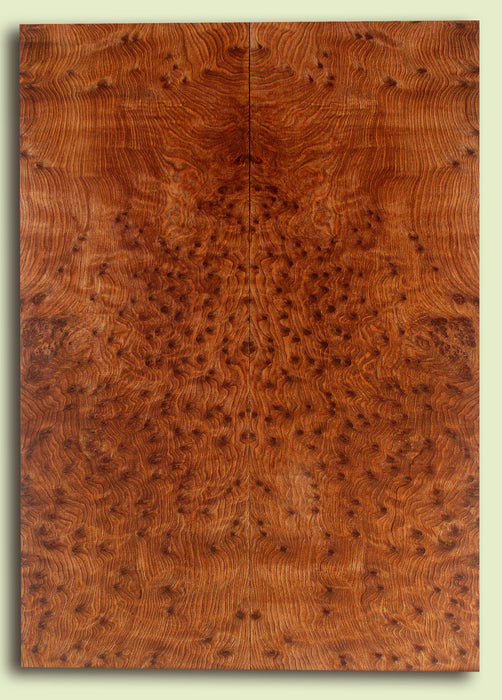 Curly Redwood Solid Body Guitar Drop Top Set, Birds Eye and Ribbon Figure