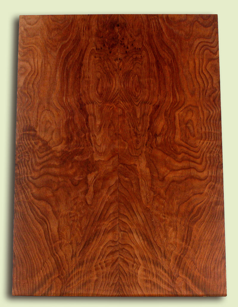 Curly Redwood Drop Top, Old Growth 1890's, 2 panels, each 0.26" x 8.25" x 22.625" S2S