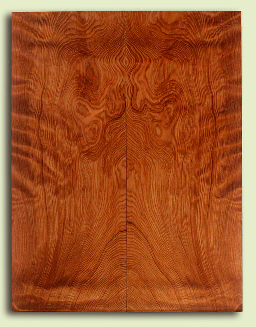 Curly Redwood Drop Top, Old Growth 1890's, 2 panels, each 0.26" x 8" x 21" S2S
