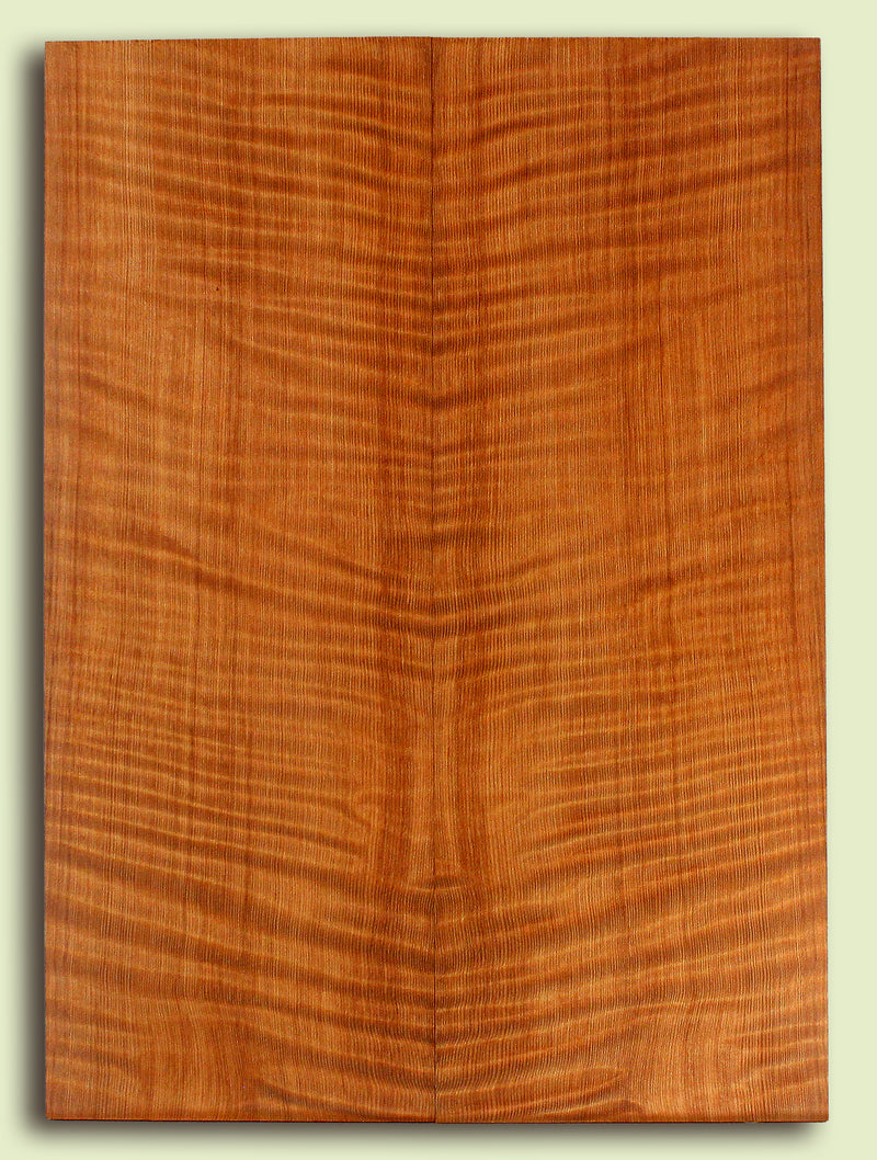 Curly Redwood Solid Body Guitar or Bass Drop Top set, Good Figure, Old Growth Harvested in the 1890's to 1900's, 2 panels, each 0.26" x 8.125" x 22.5" S2S