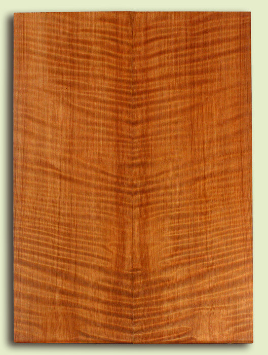 Curly Redwood Solid Body Guitar or Bass Drop Top set, Good Figure, Old Growth Harvested in the 1890's to 1900's, 2 panels, each 0.26" x 8.125" x 22.5" S2S