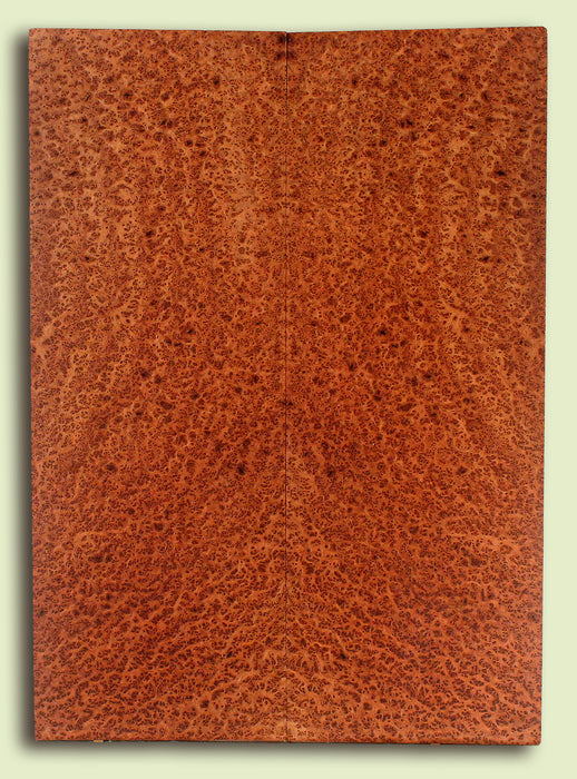 Curly Redwood Droptop, High Figure, Bird's Eye, 2 panels, each 0.18" x 8" x 22.5" S2S