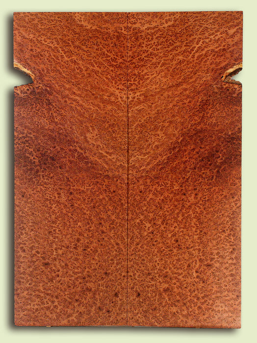 Curly Redwood Droptop, High Figure, Bird's Eye, 2 panels, each 0.18" x 8" x 22.5" S2S