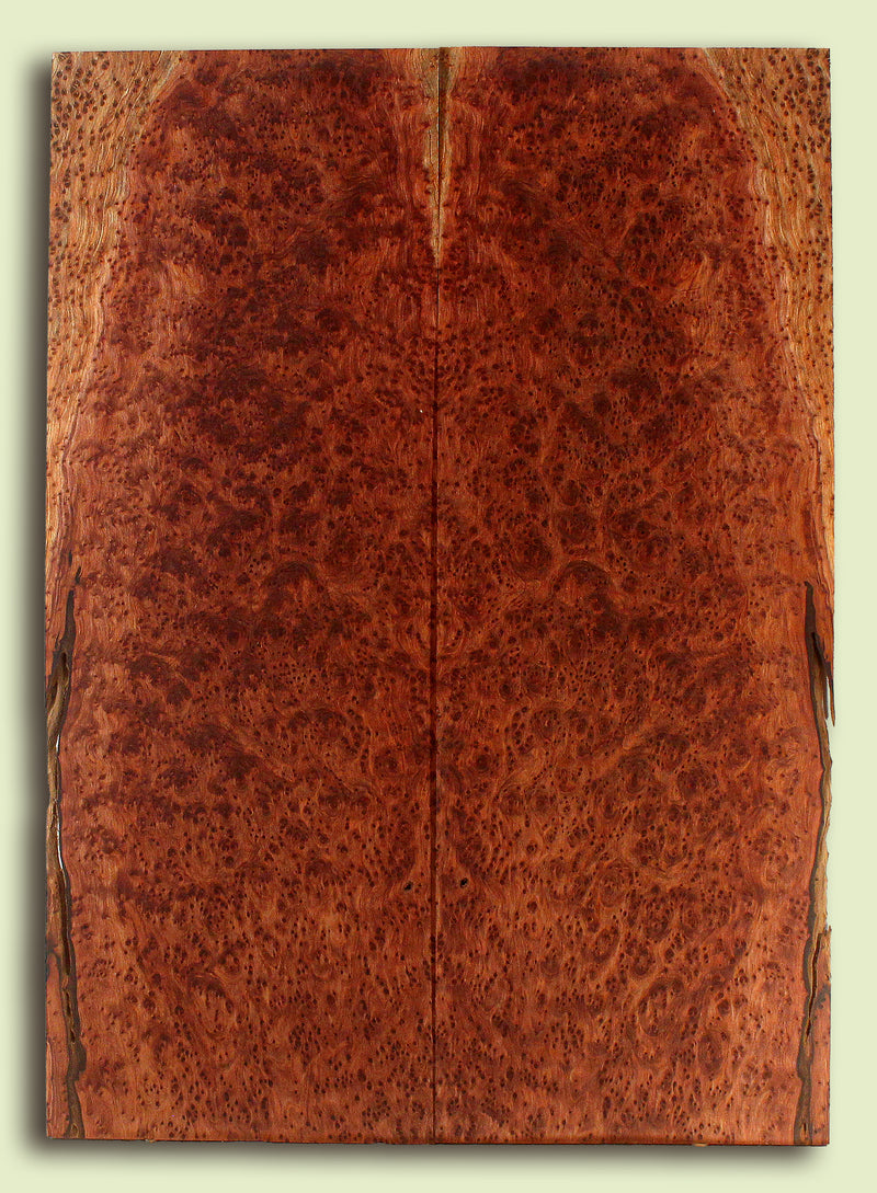 Curly Redwood Drop Top set, Bird's Eye Figure, 1890's, 2 panels, each 0.27" x 8.25" x 23.125" S2S