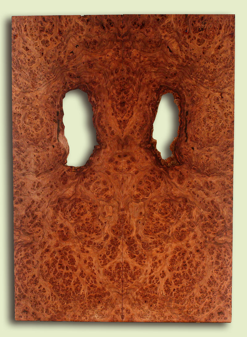 Curly Redwood Guitar Drop Top, Bird's Eye Figure, 2 panels, each 0.26" x 8" x 22.5"