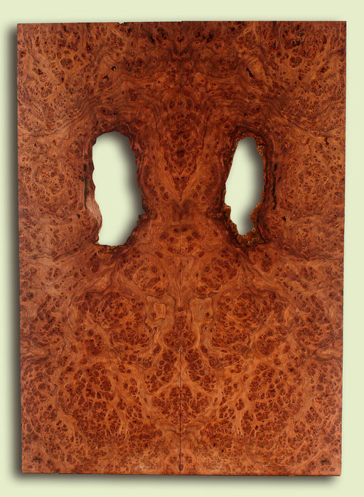 Curly Redwood Guitar Drop Top, Bird's Eye Figure, 2 panels, each 0.26" x 8" x 22.5"