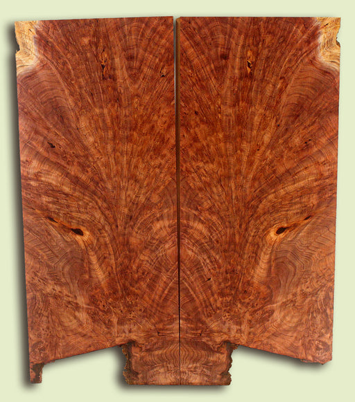 Curly Redwood Guitar Drop Top,  Ribbon Figure,  2 panels, each 0.26" x 9" x 21.5" S2S