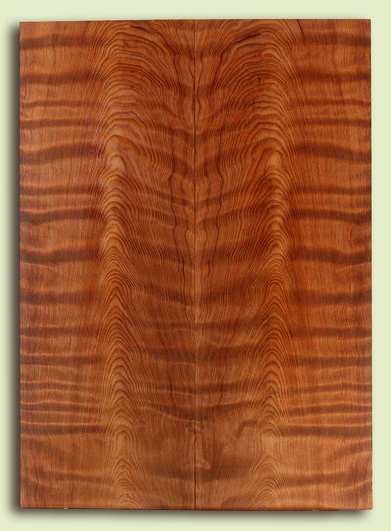 Curly Redwood Guitar Drop Top, Nice Figure, axed 1890's, 2 panels, each 0.27" x 8.25" x 23" S2S