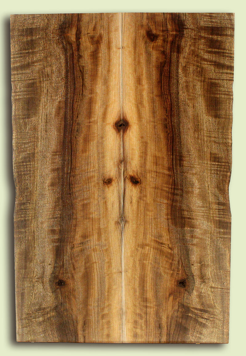 Myrtlewood Solid Body Guitar or Bass Droptop set.  2 panels, each 0.27" x 7.5" x 23.25" S2S