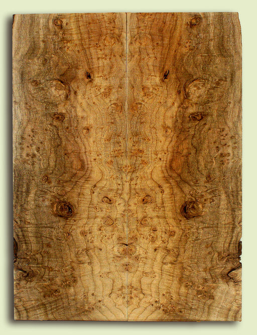 Myrtlewood Solid Body Guitar or Bass Droptop set.  2 panels, each 0.27" x 8.5" x 22.75" S2S