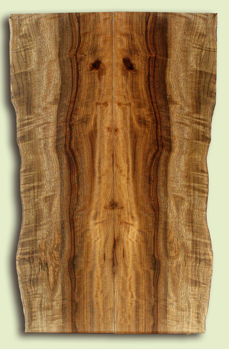 Myrtlewood Solid Body Guitar or Bass Droptop set.  2 panels, each 0.27" x 6.5 to 7.5" x 23" S2S
