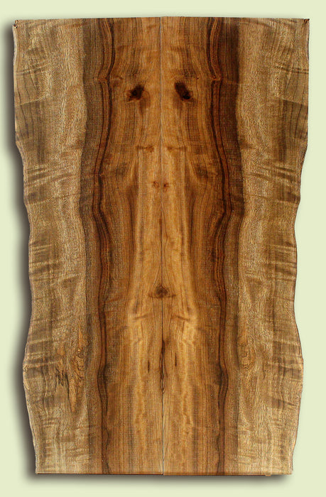 Myrtlewood Solid Body Guitar or Bass Droptop set.  2 panels, each 0.27" x 6.5 to 7.5" x 23" S2S
