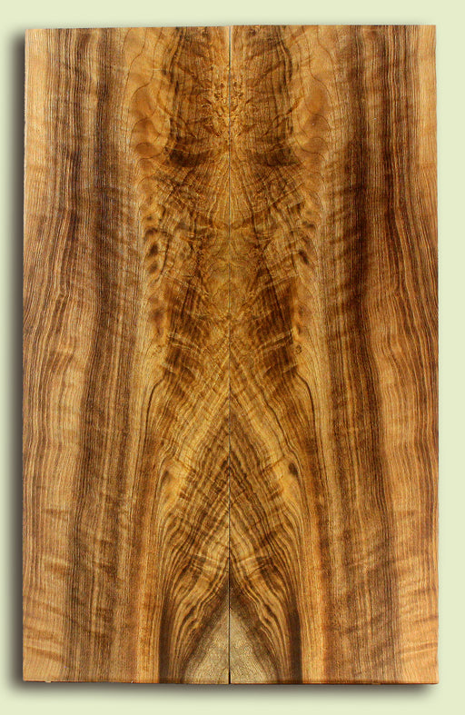 Myrtlewood Solid Body Guitar or Bass Droptop set.  2 panels, each 0.27" x 7.5" x 23.5" S2S