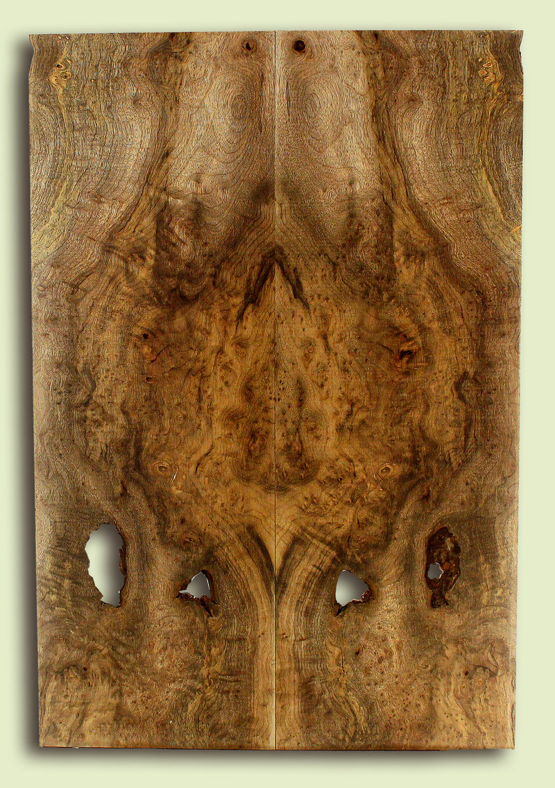 Myrtlewood Solid Body Guitar or Bass Droptop set.  2 panels, each 0.27" x 7.75" x 22.75" S2S