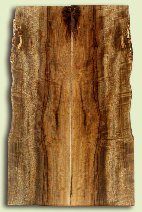Myrtlewood Solid Body Guitar or Bass Droptop set.  2 panels, each 0.27" x 6.5 to 7.375" x 23" S2S