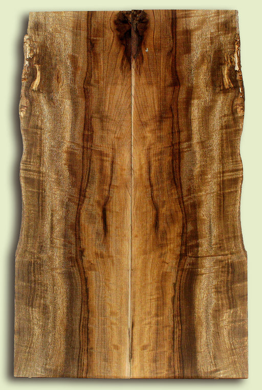 Myrtlewood Solid Body Guitar or Bass Droptop set.  2 panels, each 0.27" x 6.5 to 7.375" x 23" S2S