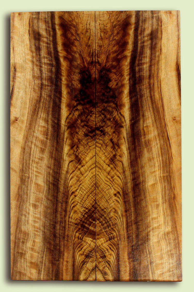 Myrtlewood Solid Body Guitar or Bass Droptop set.  2 panels, each 0.27" x 7.375" x 23.375" S2S