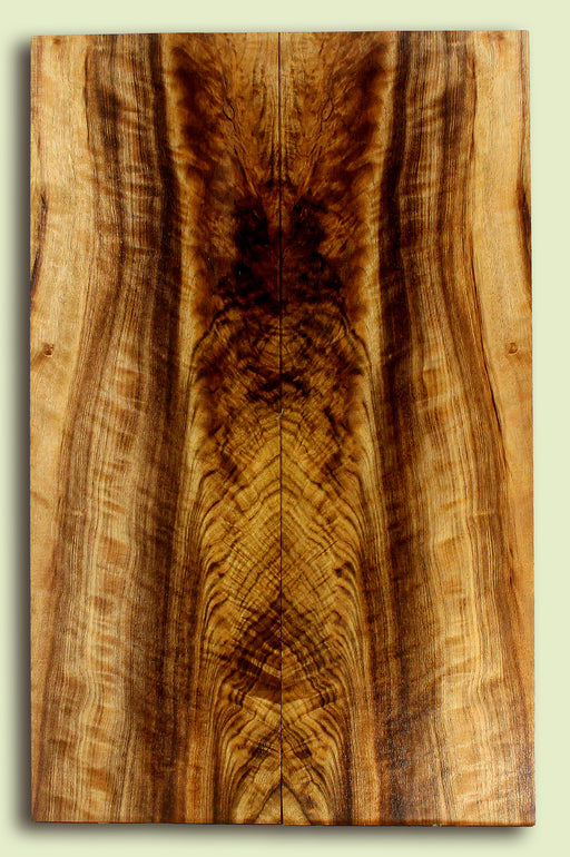 Myrtlewood Solid Body Guitar or Bass Droptop set.  2 panels, each 0.27" x 7.375" x 23.375" S2S