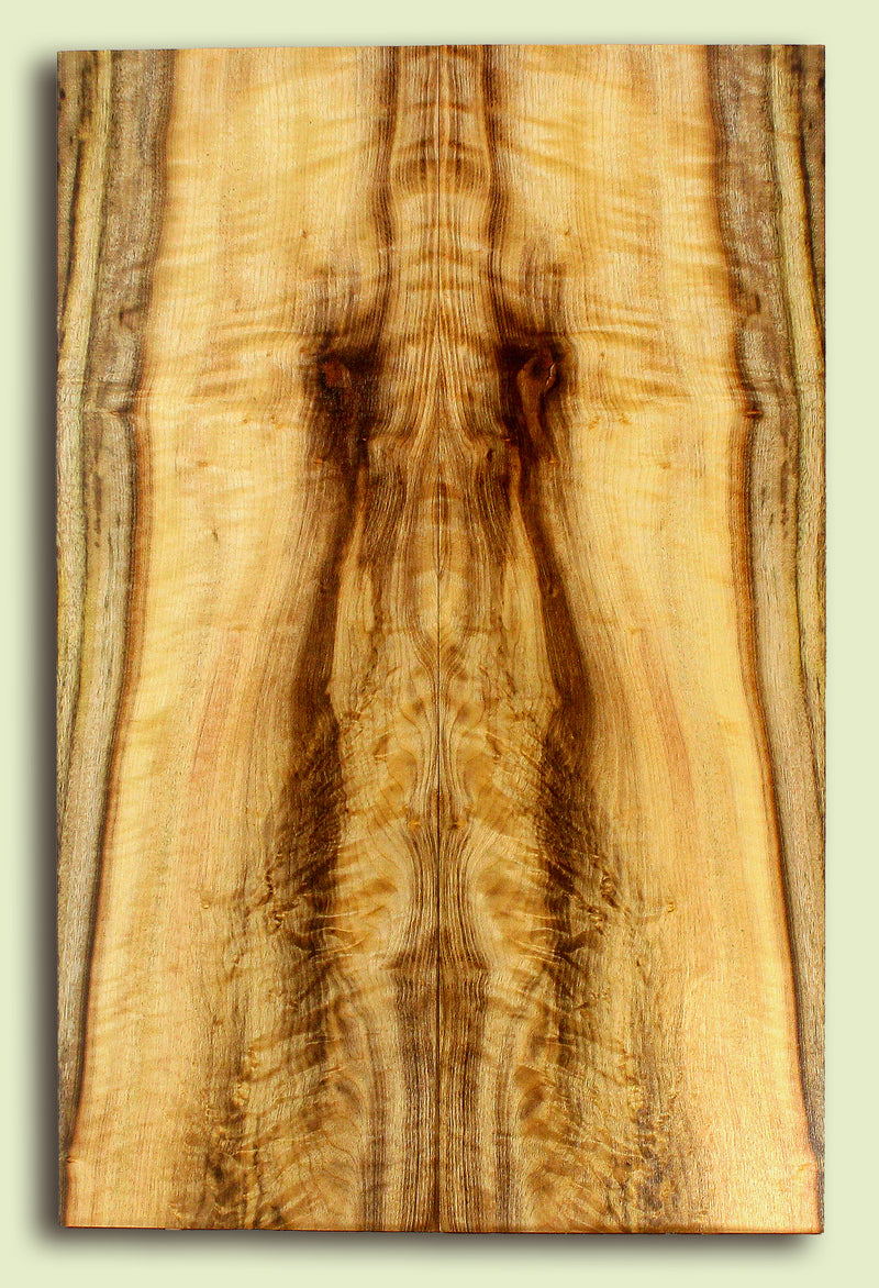 Myrtlewood Solid Body Guitar or Bass Droptop set.  2 panels, each 0.27" x 7.5" x 23.375" S2S