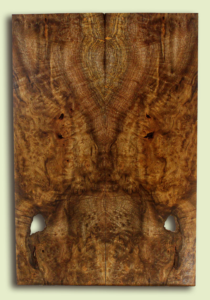Myrtlewood Solid Body Guitar or Bass Droptop set.  2 panels, each 0.27" x 7.625" x 22.75" S2S
