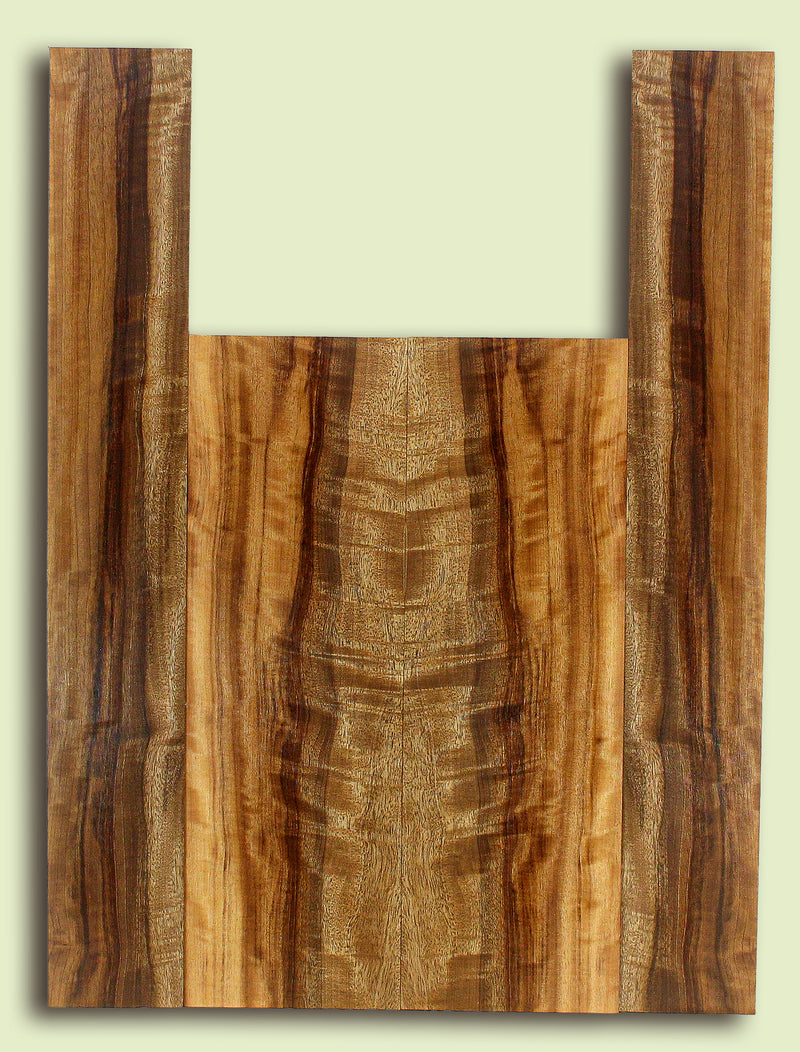 MYUS47519 Myrtlewood Baritone Ukulele Back and Sides, 2 panels, each 0.18" x 5.25" x 16" and 2 sides, each 0.18" x 3.25" x 23"