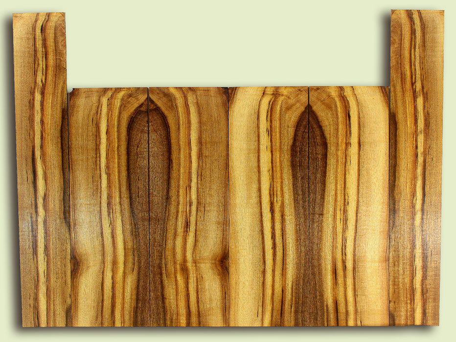 MYUS47532 Myrtlewood Ukulele 6 piece Top, Back, and Sides, Bari, 4 panels, each 0.18" x 5.25" x 16" and 2 sides, each 0.18" x 3.5" x 21"