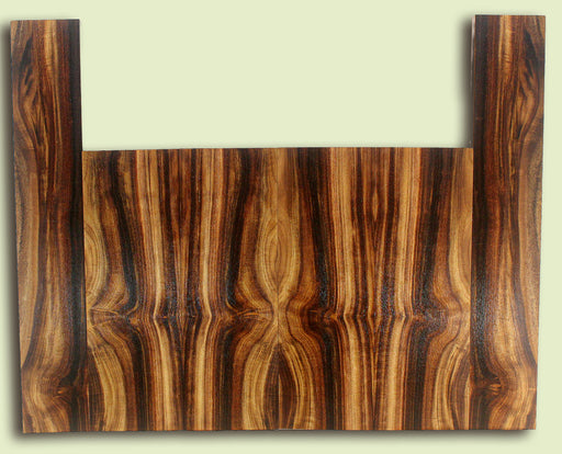 MYUS47541 Myrtlewood Ukulele 6 piece Top, Back, and Sides, Bari, 4 panels, each 0.18" x 5.25" x 15.25" and 2 sides, each 0.18" x 3.625" x 22.375"