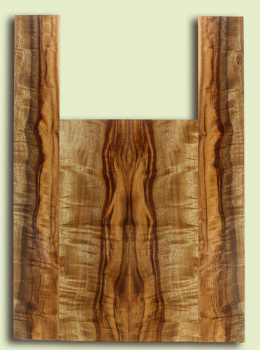 MYUS47554 Myrtlewood Ukulele Back and Sides, Tenor,  2 panels, each 0.18" x 5" x 16" and 2 sides, each 0.18" x 3.25" x 23.5"