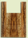 MYUS47554 Myrtlewood Ukulele Back and Sides, Tenor,  2 panels, each 0.18" x 5" x 16" and 2 sides, each 0.18" x 3.25" x 23.5"