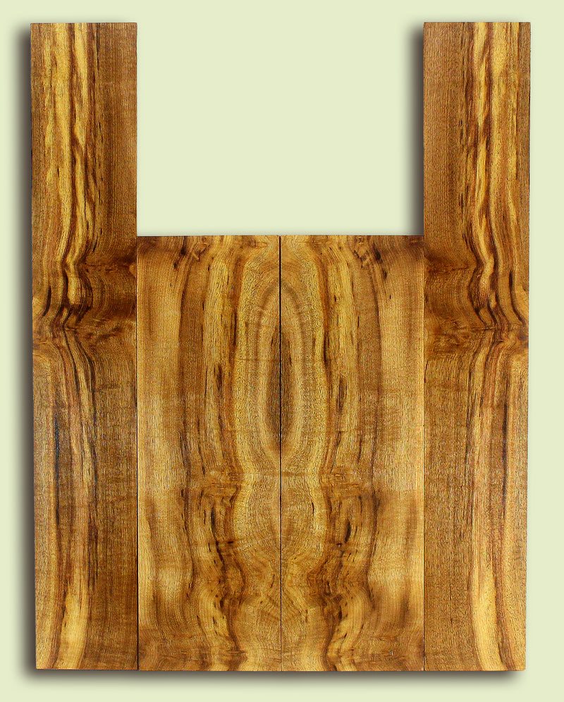 MYUS47555 Myrtlewood Ukulele Back and Sides, Tenor,  2 panels, each 0.18" x 4.625" x 14.25" and 2 sides, each 0.18" x 3.5" x 21"