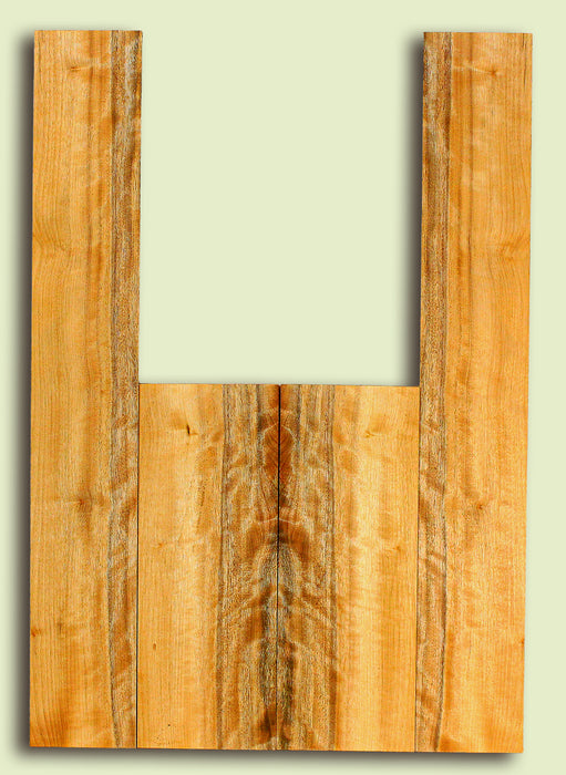 MYUS47556 Myrtlewood Ukulele Soprano Back and Sides, 2 panels, each 0.18" x 4.5" x 11.75" and 2 sides, each 0.18" x 3.5" x 23.25"