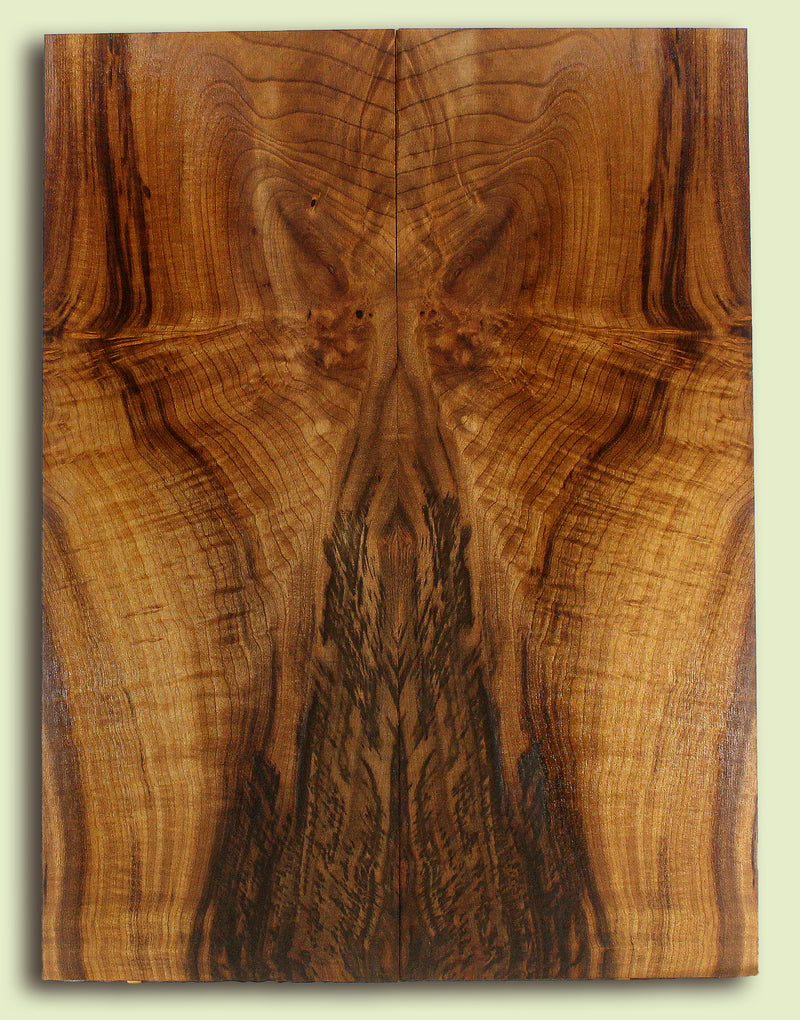 Myrtlewood Guitar Drop Top, Figure and Rare Tiger Stripe, 2 panels, each 0.26" x 8.75" x 23.5" S2S