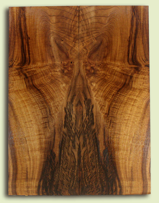 Myrtlewood Guitar Drop Top, Figure and Rare Tiger Stripe, 2 panels, each 0.26" x 8.75" x 23.5" S2S