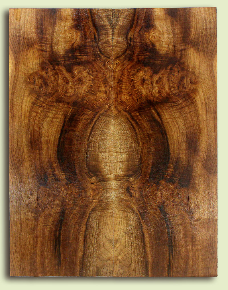 Myrtlewood Guitar Drop Top, Good Figure and Color, 2 panels, each 0.21" x 9" x 23.375" S2S