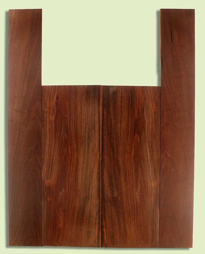 Hawaiian Ohia Acoustic B&S set, Dreadnought,   2 panels, each  0.18" x 8.75" x 24.25" and 2 sides 0.18" x 5.5" x 35.75" S2S
